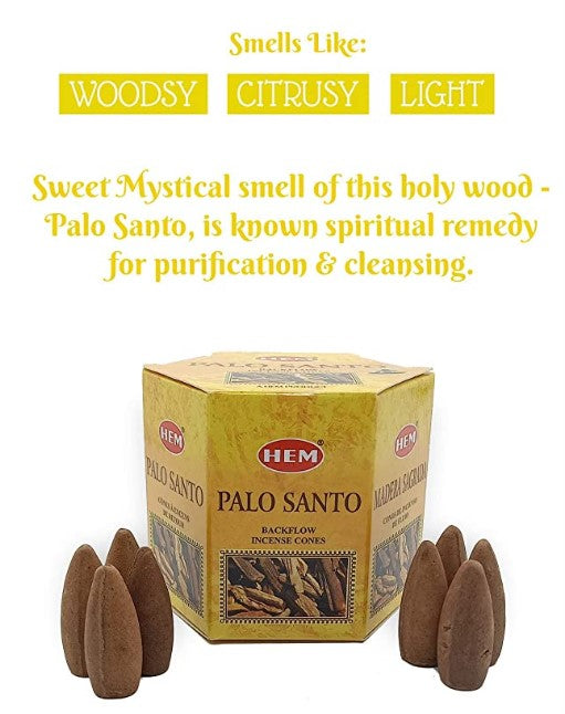 HEM PALO SANTO BACKFLOW CONES
