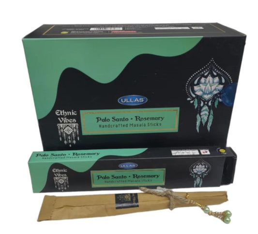 PALO SANTO & ROSEMARY INCENSE STICKS - ULLAS