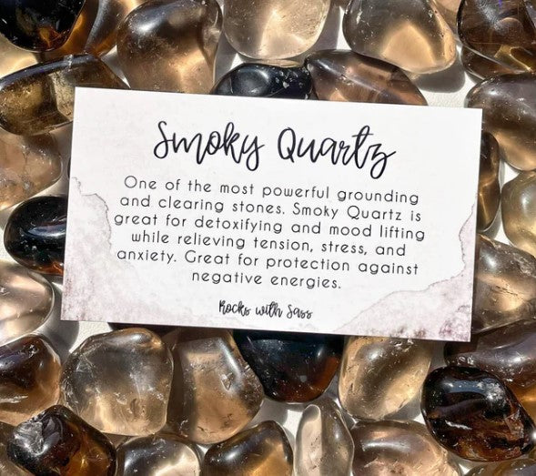 SMOKY QUARTZ POCKET STONE XL - GROUNDING & PROTECTION