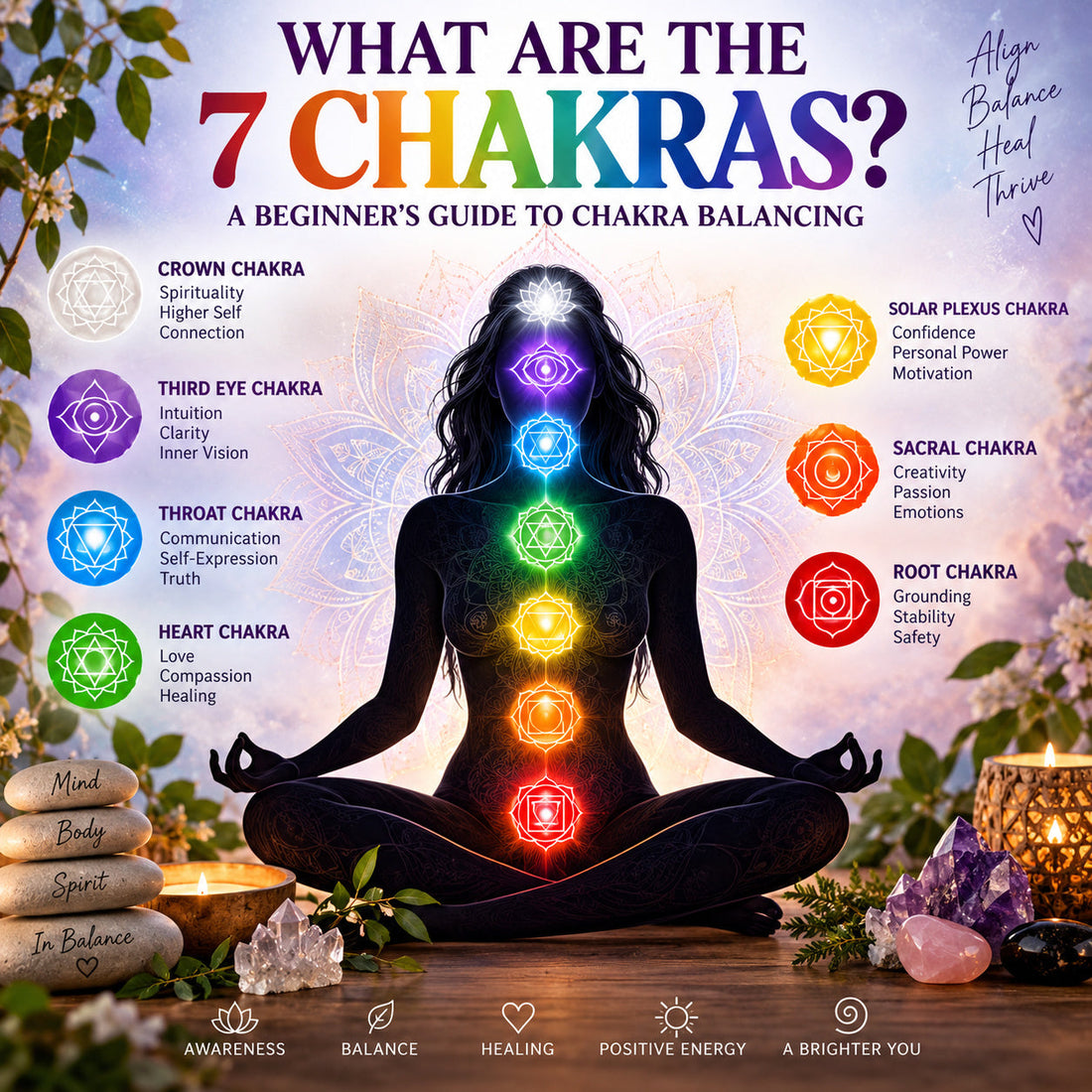 Chakra crystal colours and meanings
