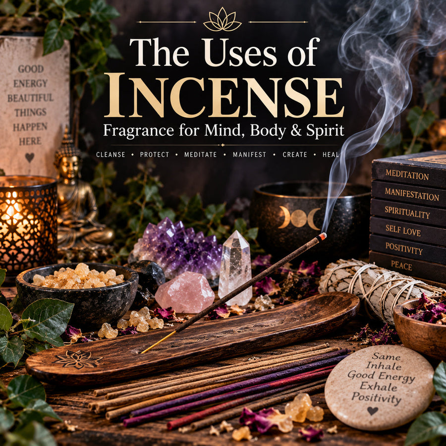 Uses of incense for cleansing, meditation, prayer, protection and ritual
