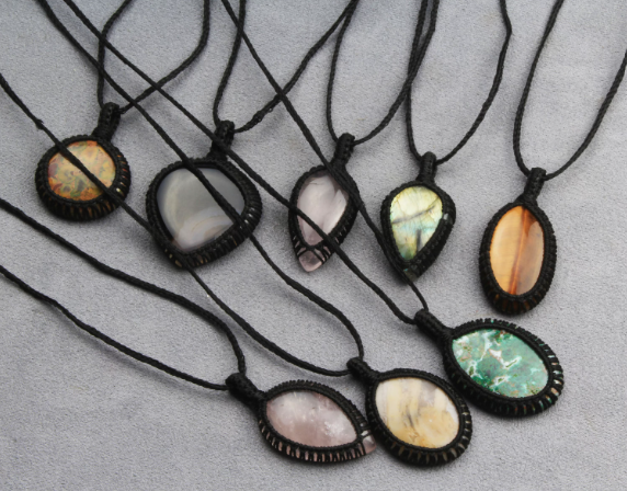 MACRAME NECKLACES collection at Wildlings Crystals