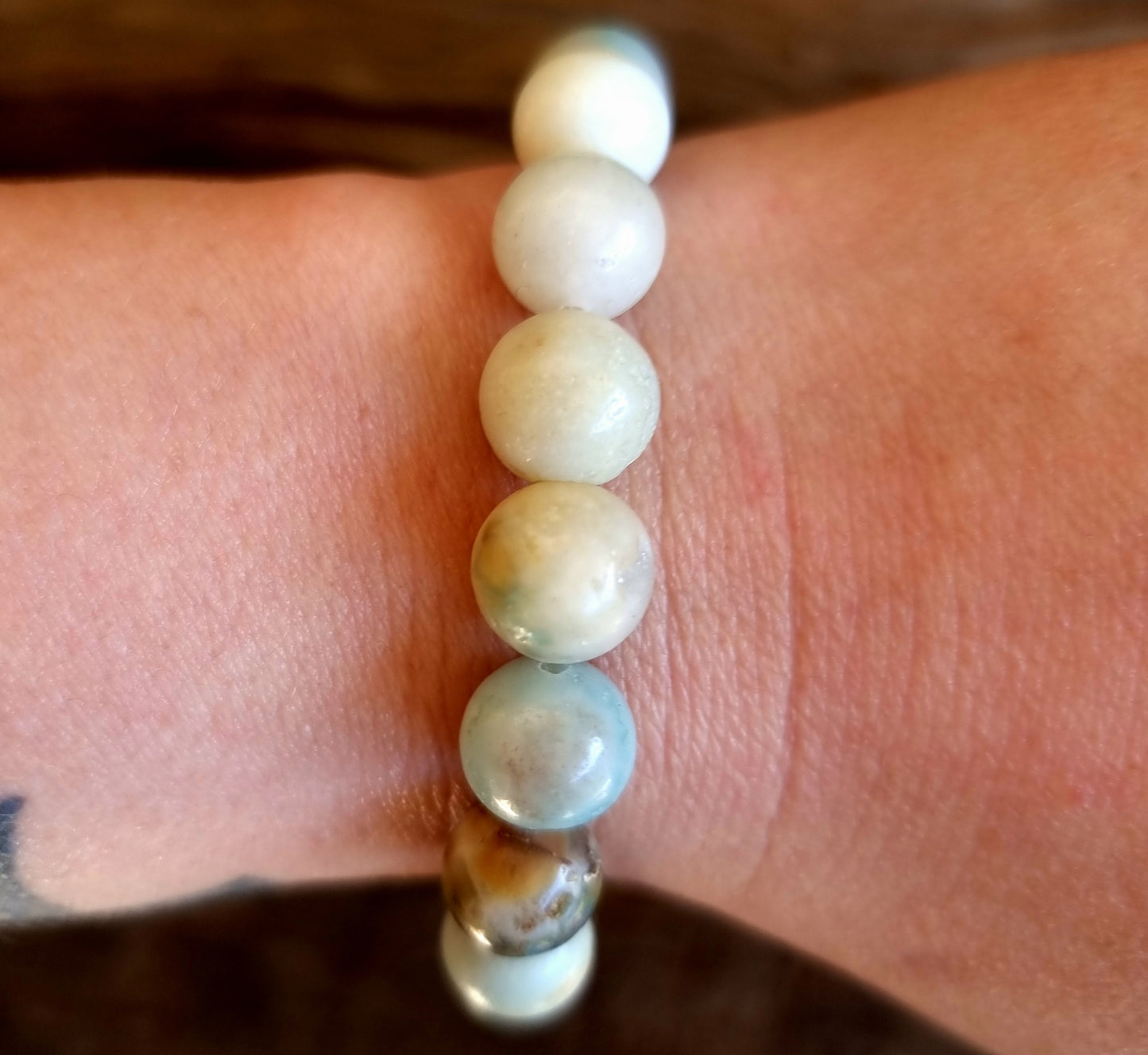 AMAZONITE ENERGY BRACELET 10mm - COMPASSION