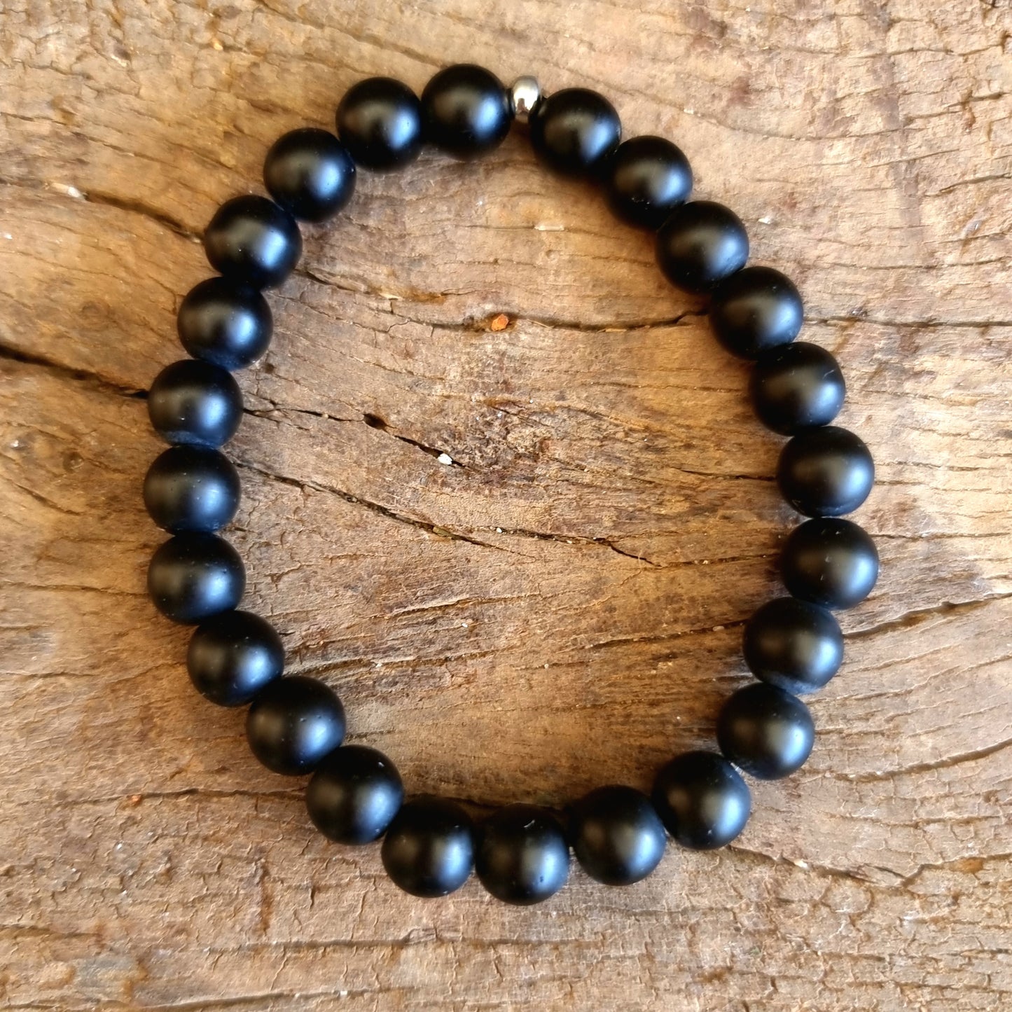 BLACK ONYX MATT BRACELET 8mm- PROTECTION