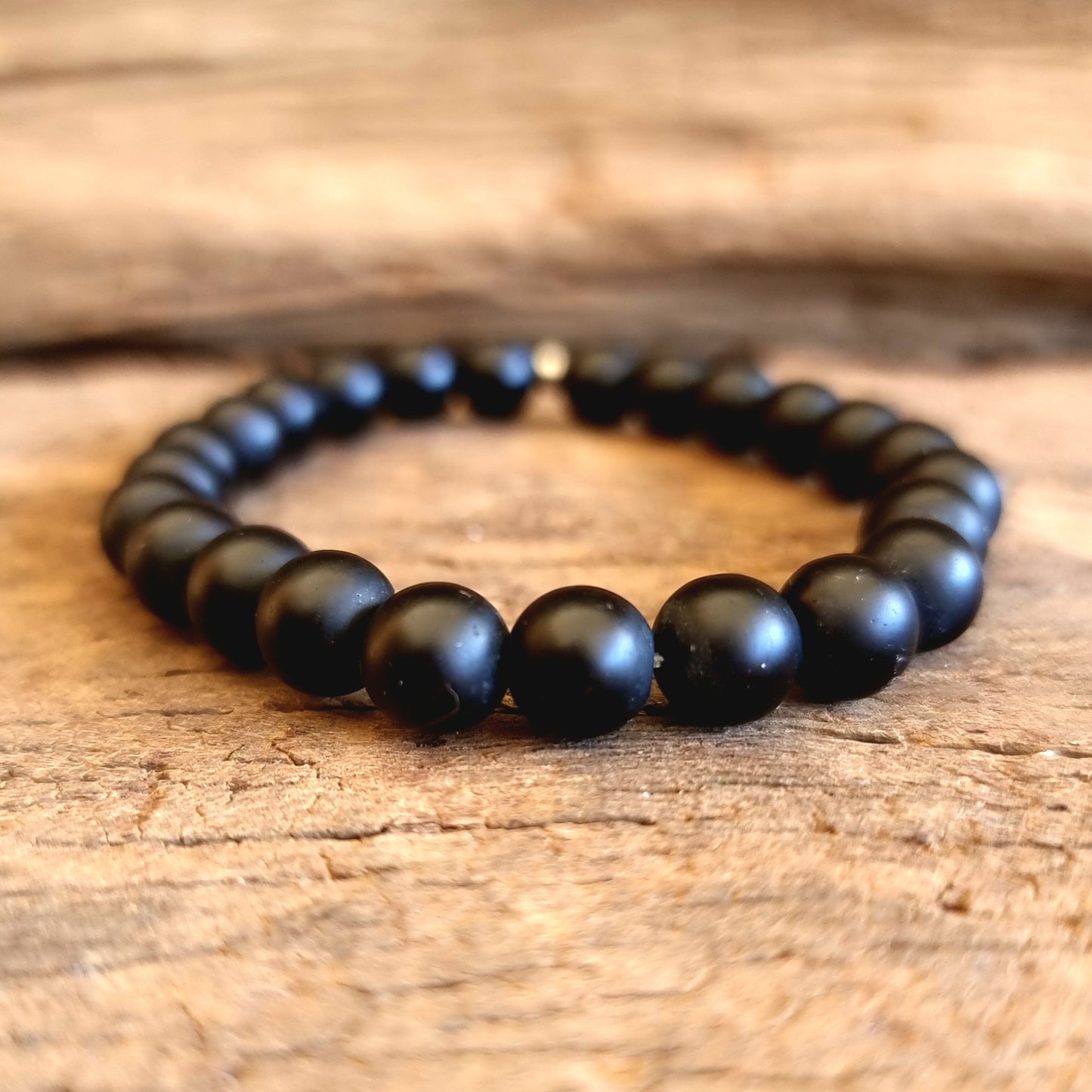 BLACK ONYX MATT BRACELET 8mm- PROTECTION