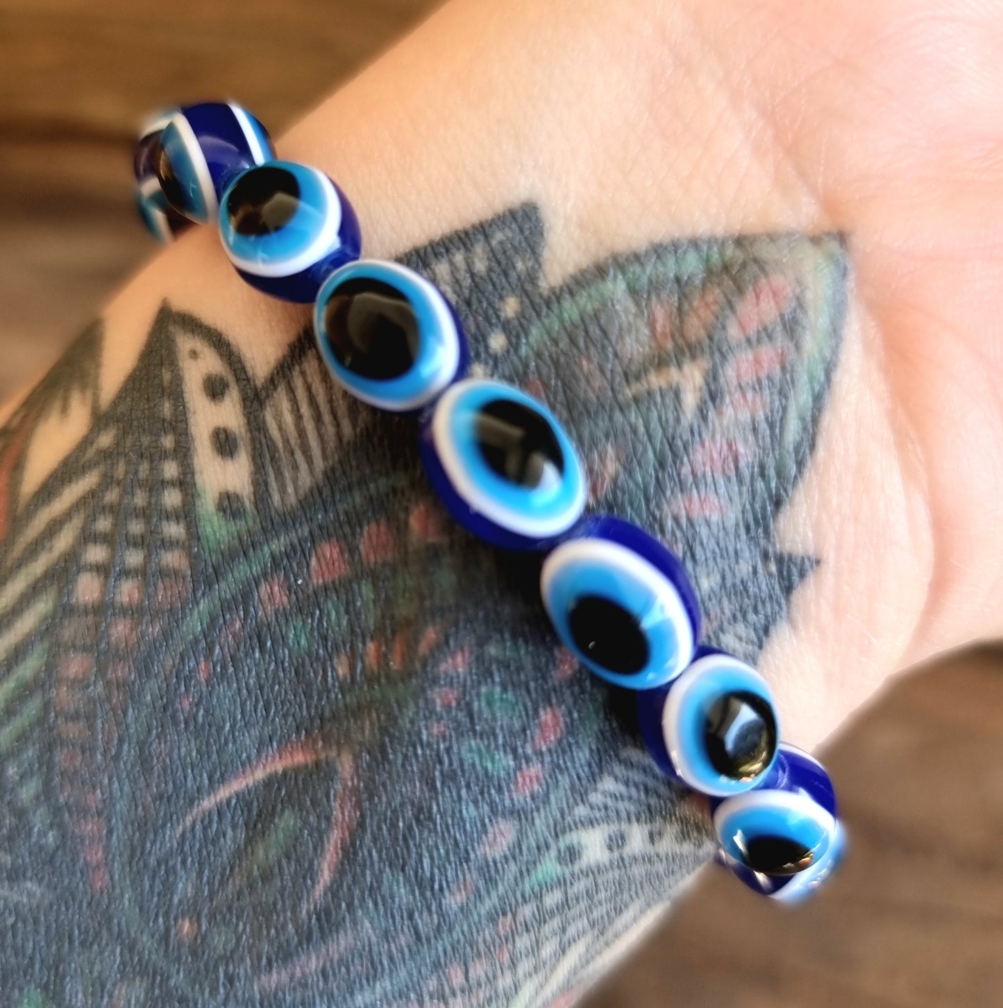 EVIL EYE BRACELET 10mm- PROTECTION