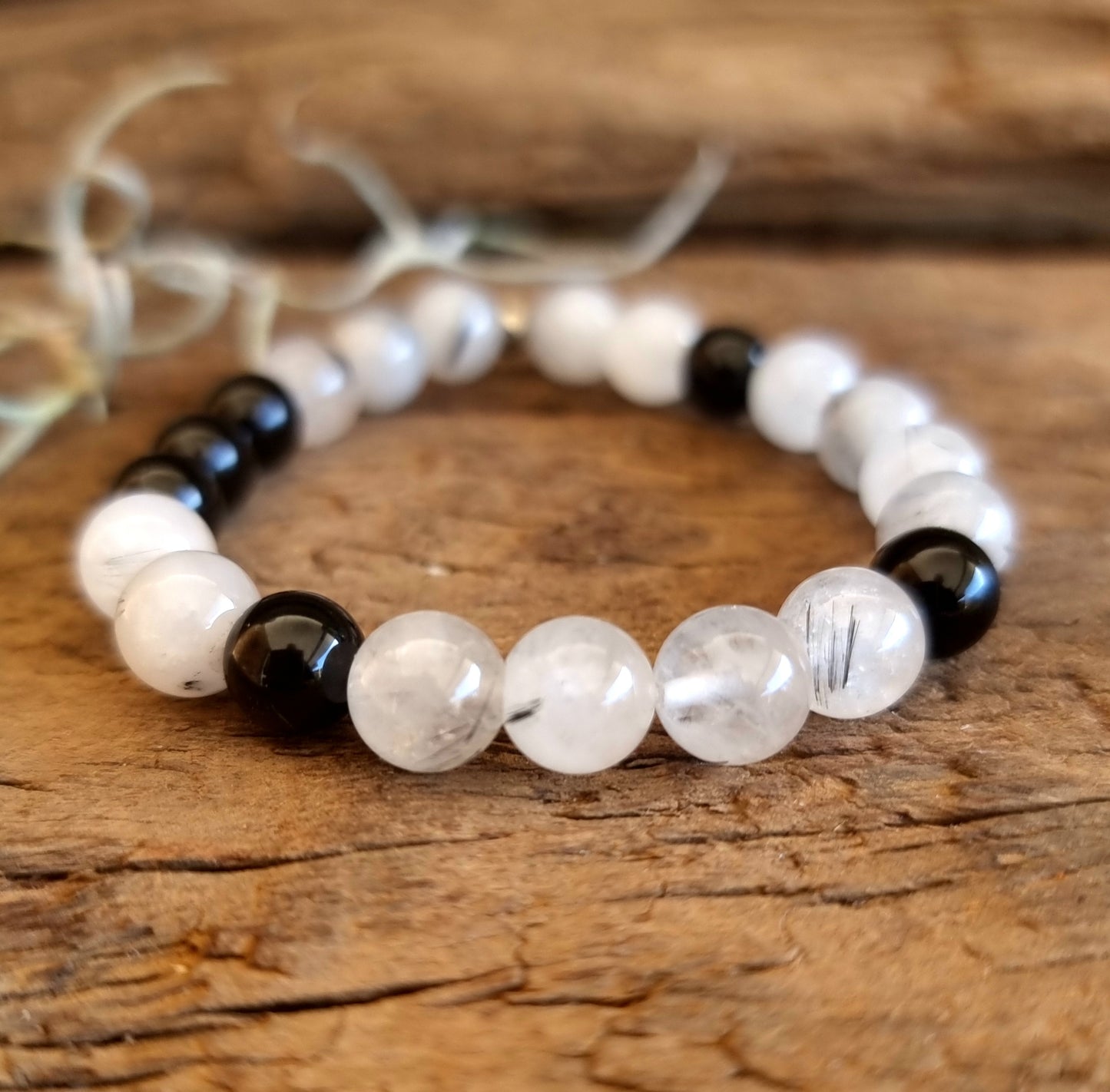 RUTILIZED QUARTZ BRACELET 8mm - INTUITION