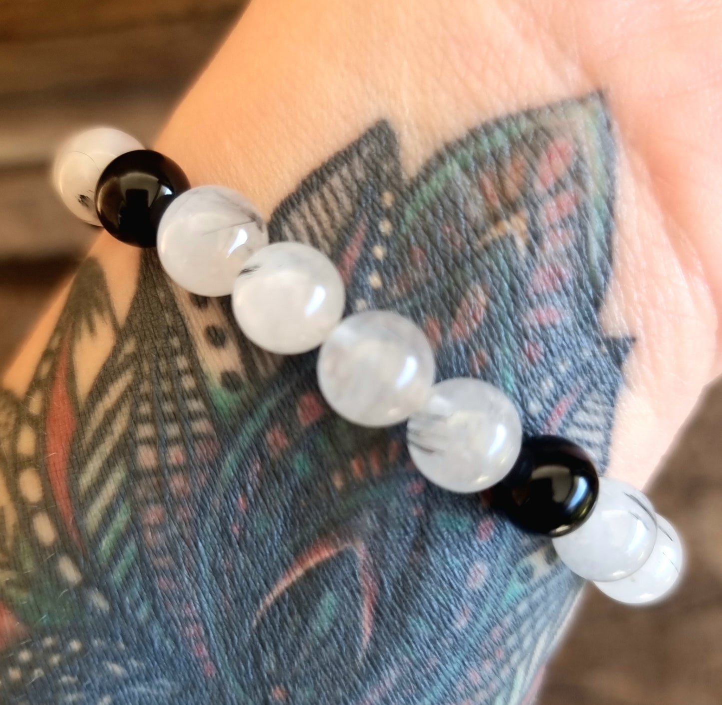 RUTILIZED QUARTZ BRACELET 8mm - INTUITION