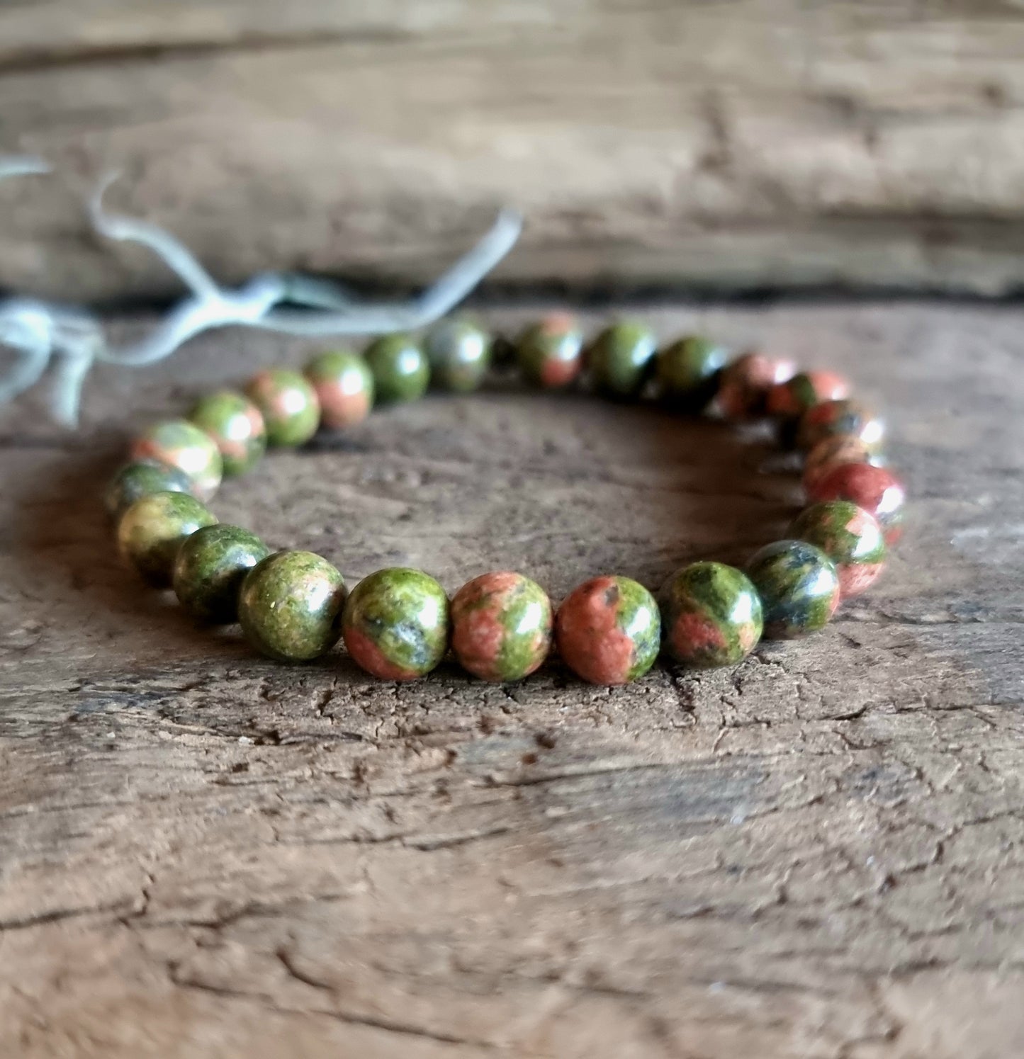 UNAKITE JASPER BRACELET 8mm - NEW BEGINNINGS