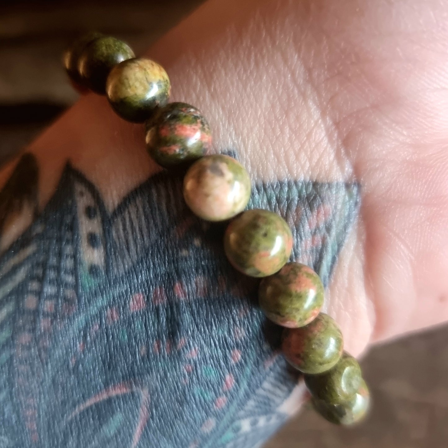 UNAKITE JASPER BRACELET 8mm - NEW BEGINNINGS