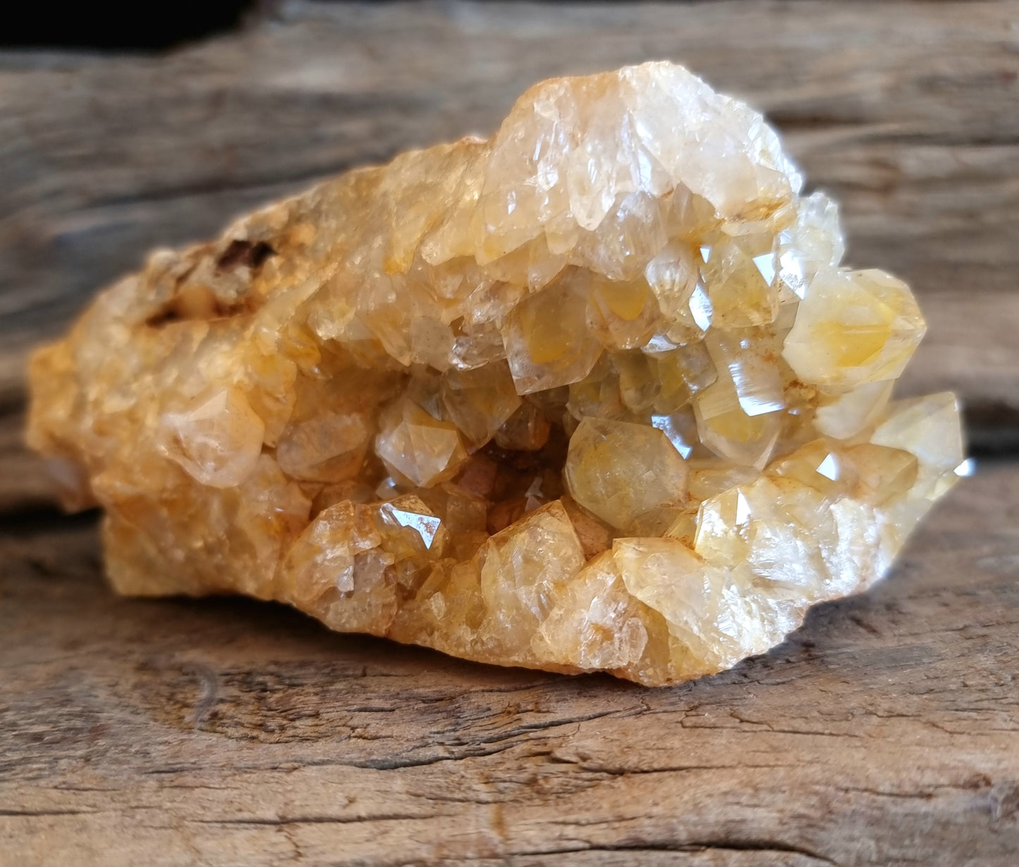 NATURAL LIMONITE QUARTZ CRYSTAL SPECIMEN A