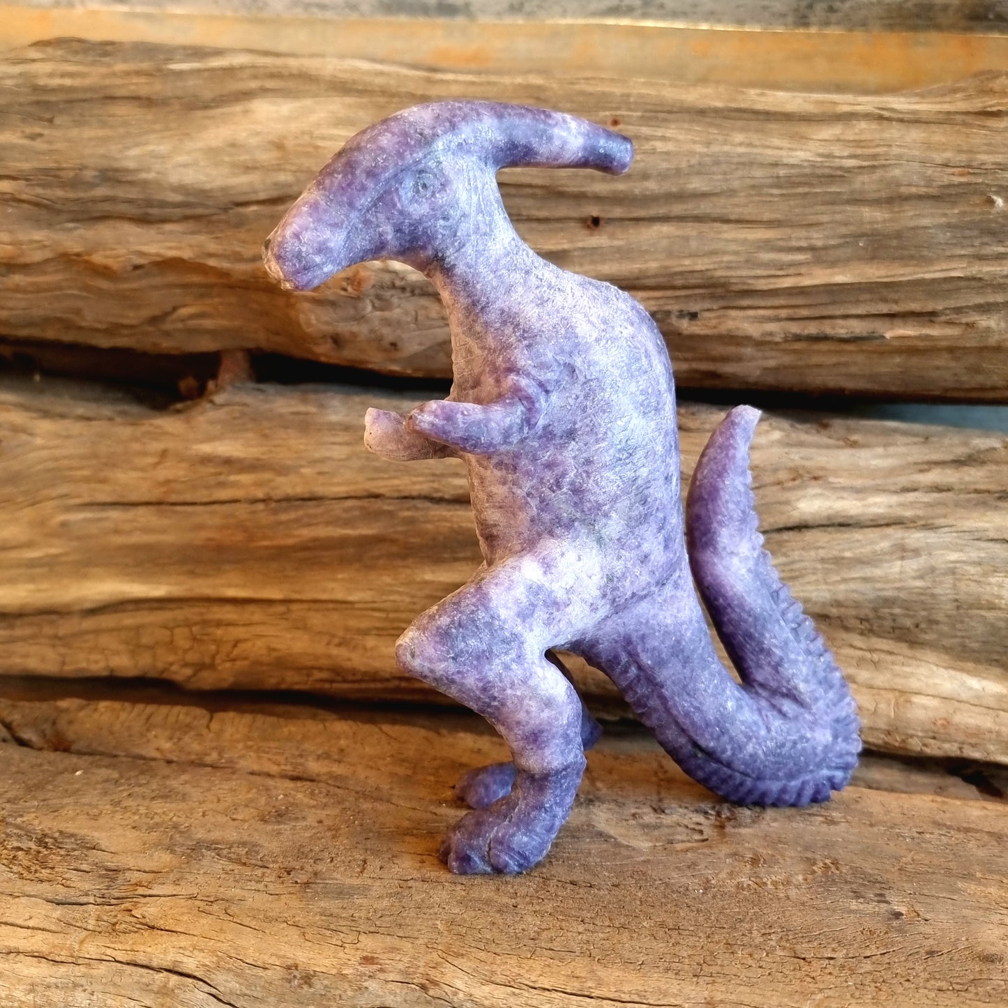 LEPIDOLITE HANDCARVED DINOSAUR