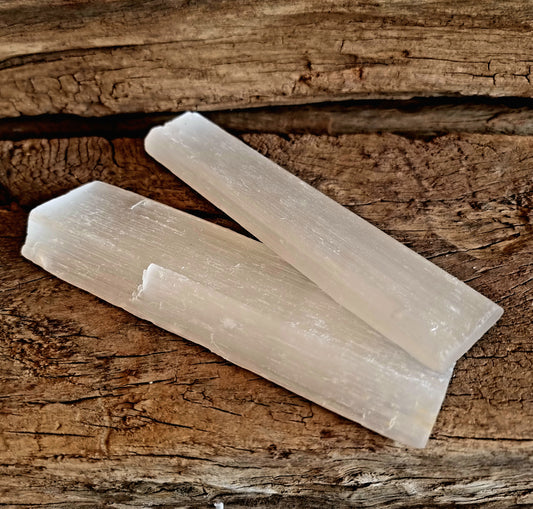 SELENITE ROUGH CHARGING PLATES  - ANGELIC GUIDANCE