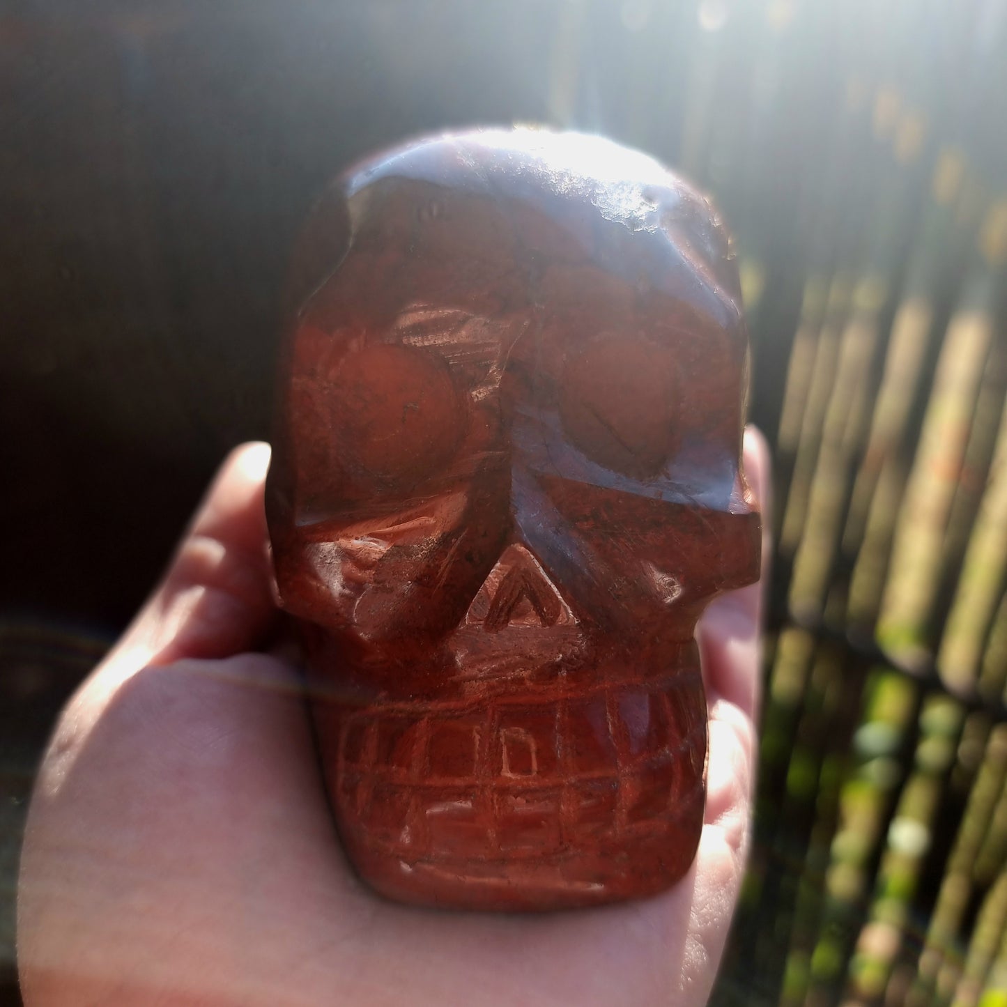 RED JASPER SKULL B - PROTECTION