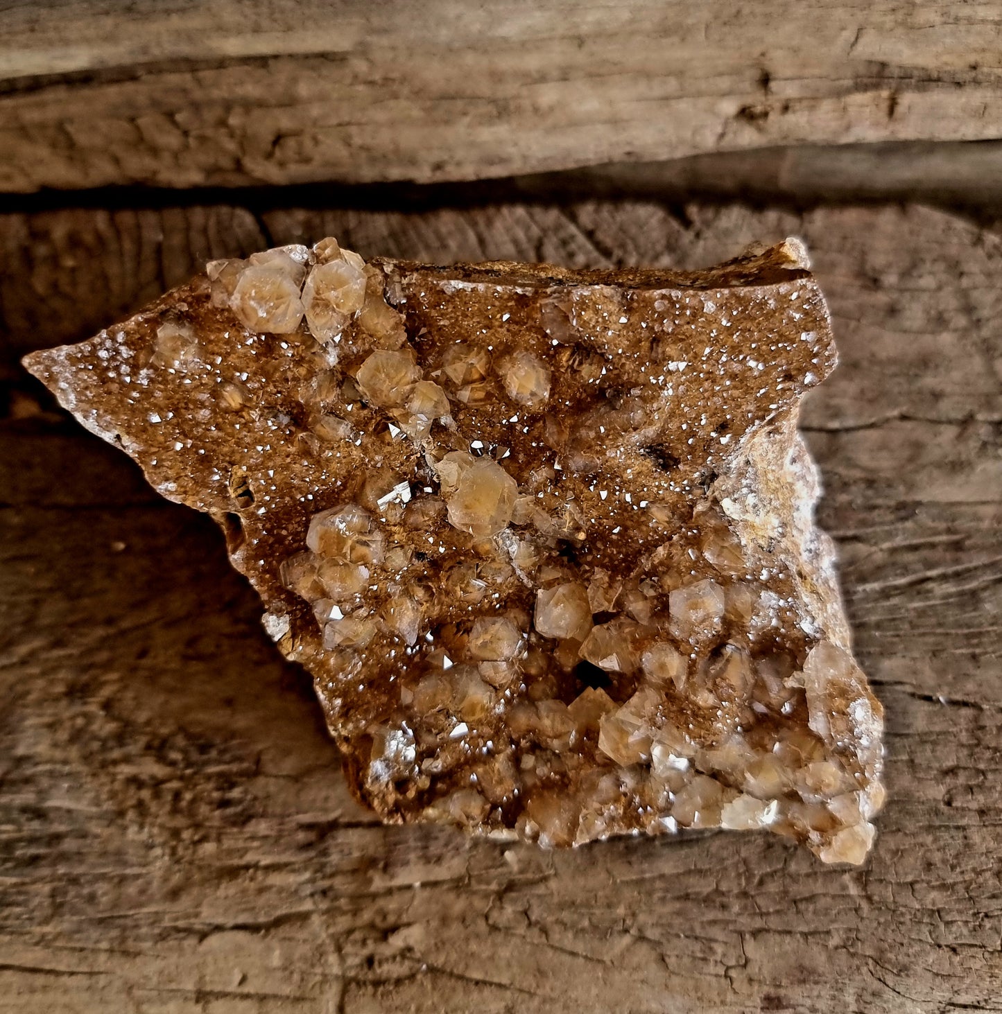 NATURAL GOLDEN LIMONITE QUARTZ CRYSTAL SPECIMEN 3