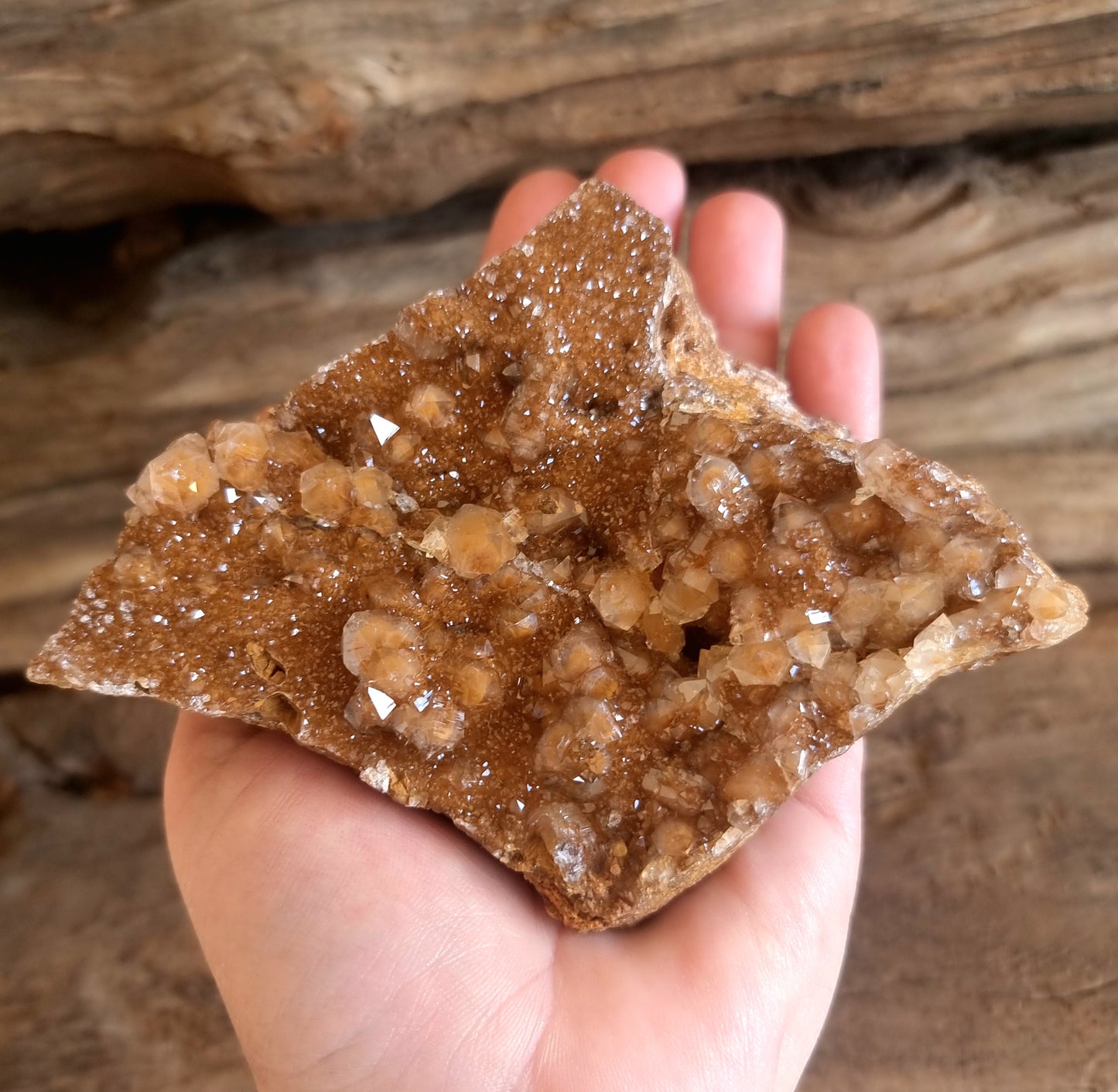 NATURAL GOLDEN LIMONITE QUARTZ CRYSTAL SPECIMEN 3