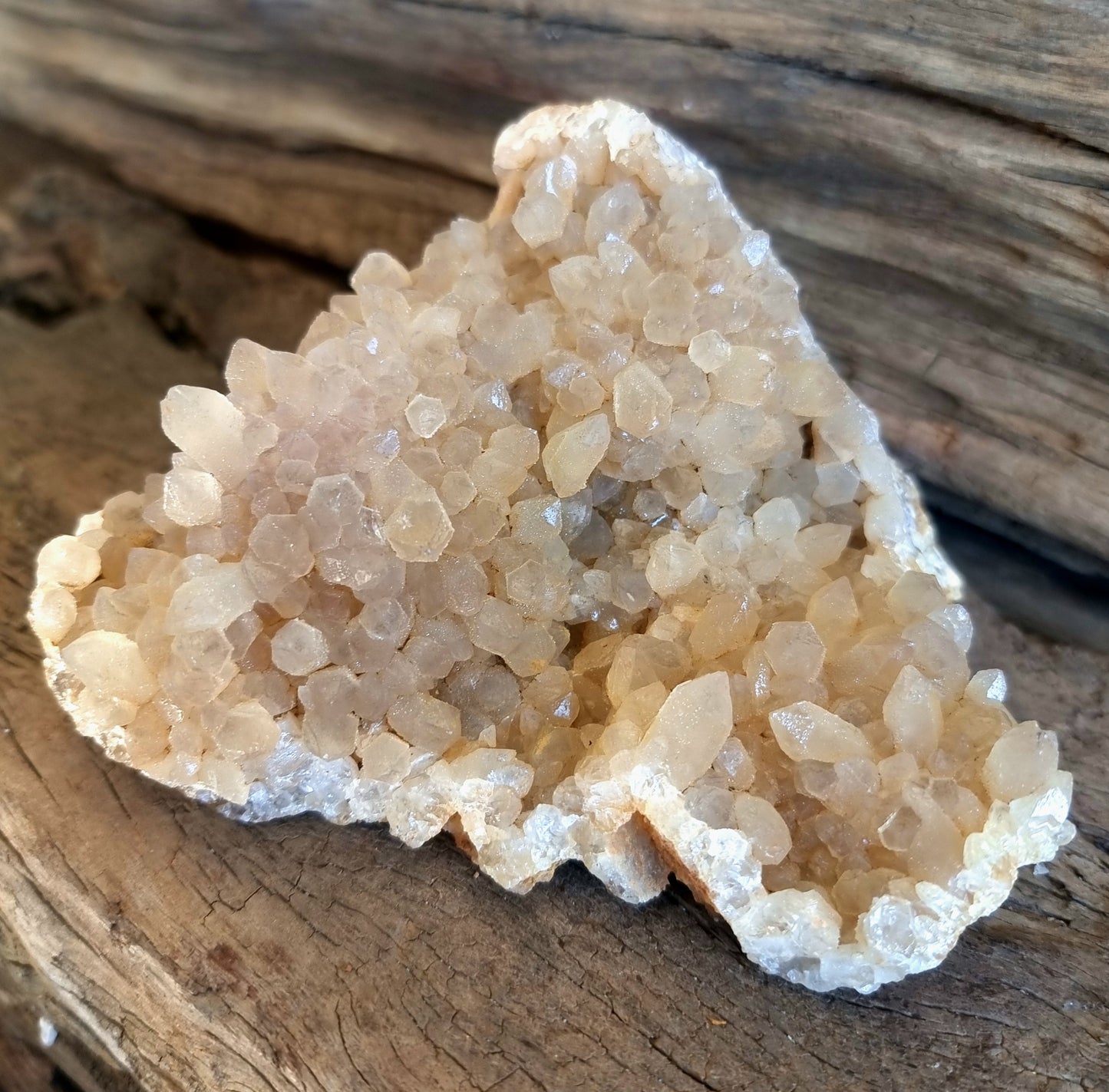 NATURAL GOLDEN LIMONITE QUARTZ ON HONEYCOMB MATRIX