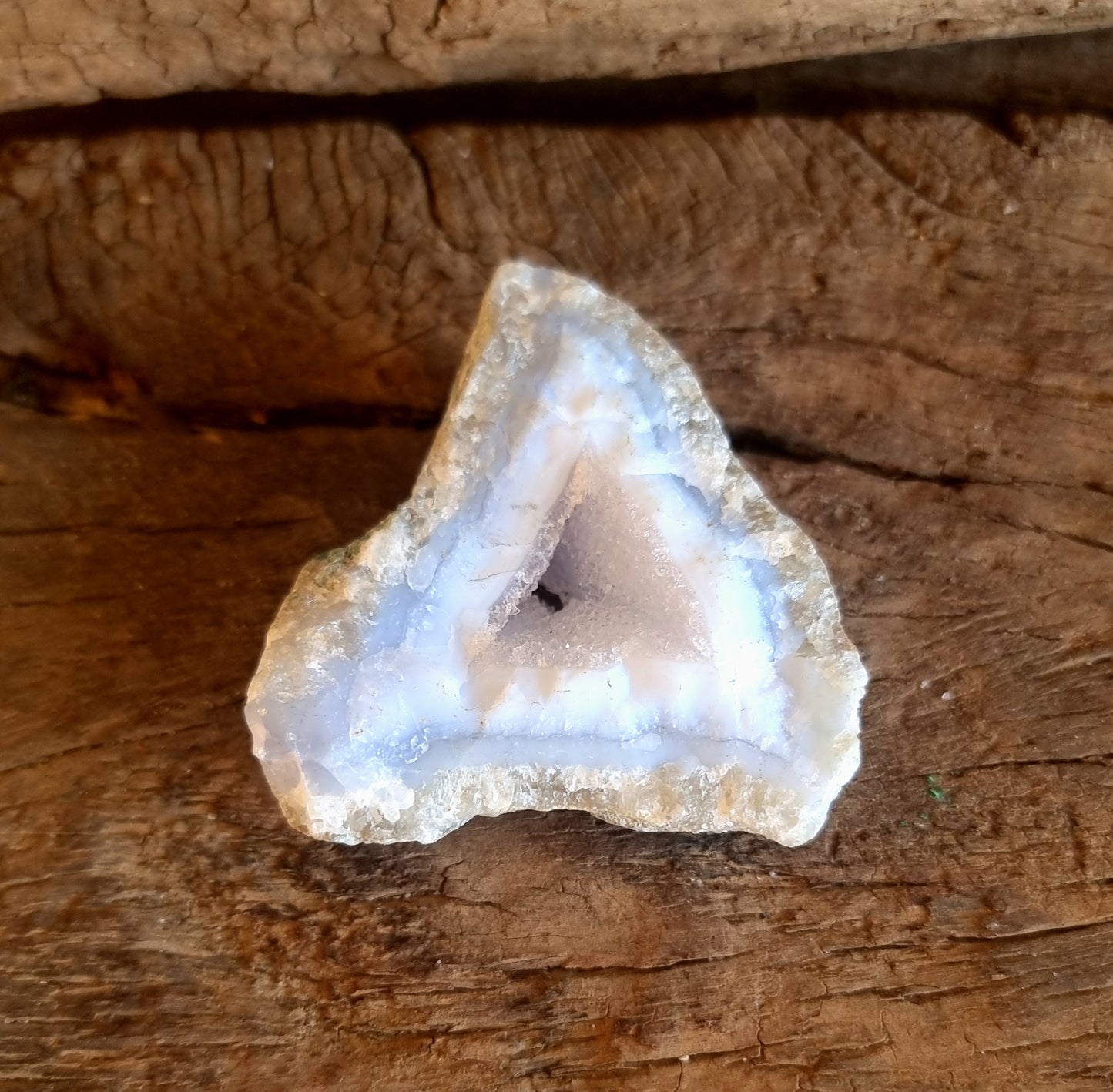 BLUE LACE AGATE GEODES - COMMUNICATION & COURAGE