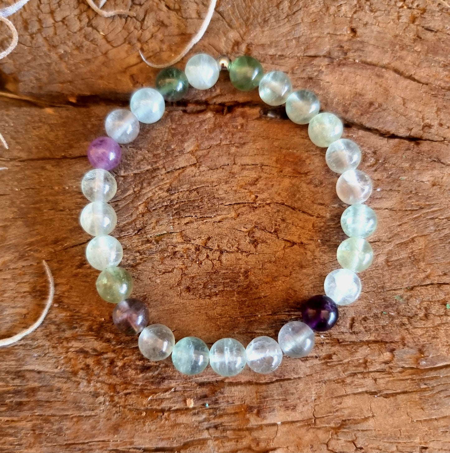 FLUORITE ENERGY BRACELET 8 mm - MENTAL CLARITY