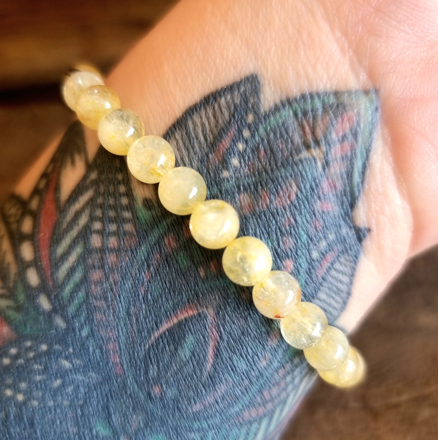 CITRINE ENERGY BRACELET 6mm - WEALTH & PROSPERITY