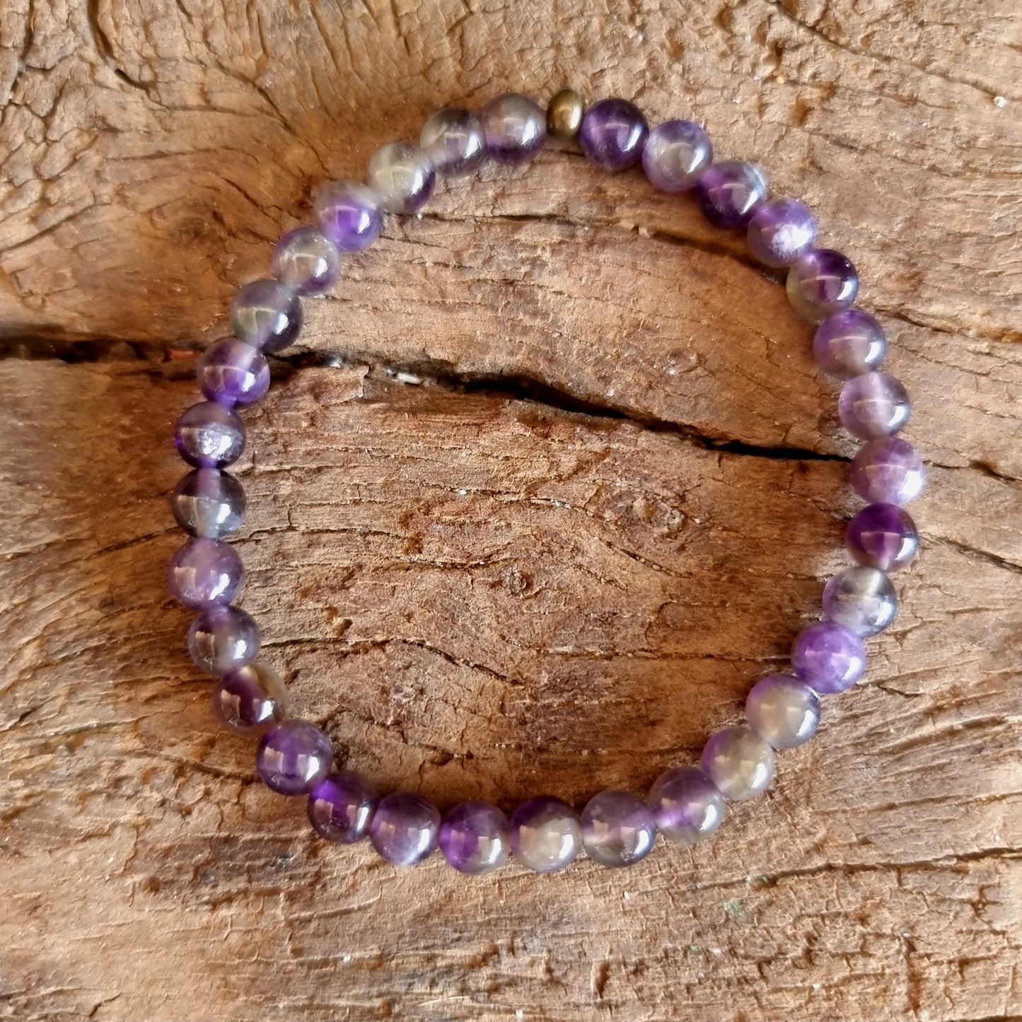 AMETHYST ENERGY BRACELET 6mm - INTUITION AND PROTECTION