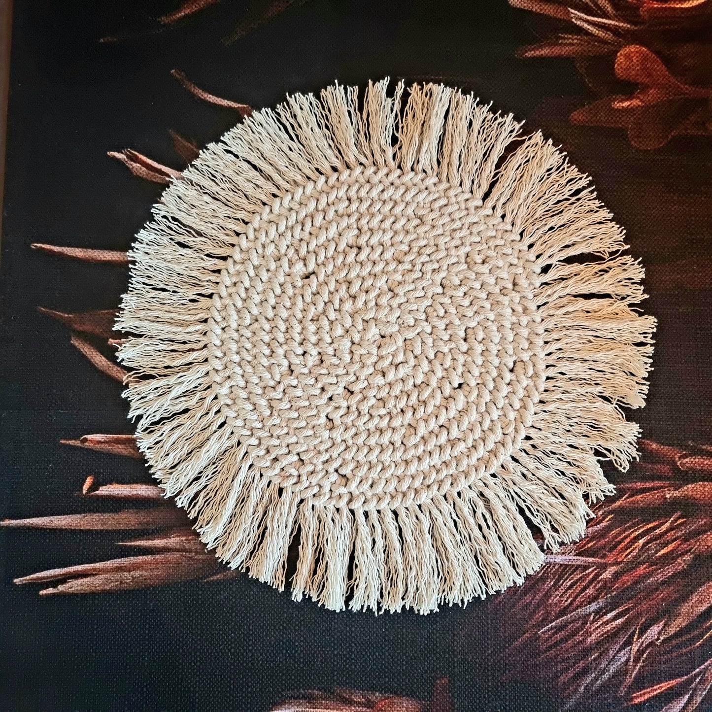 MACRAME ROUND PLACE MAT