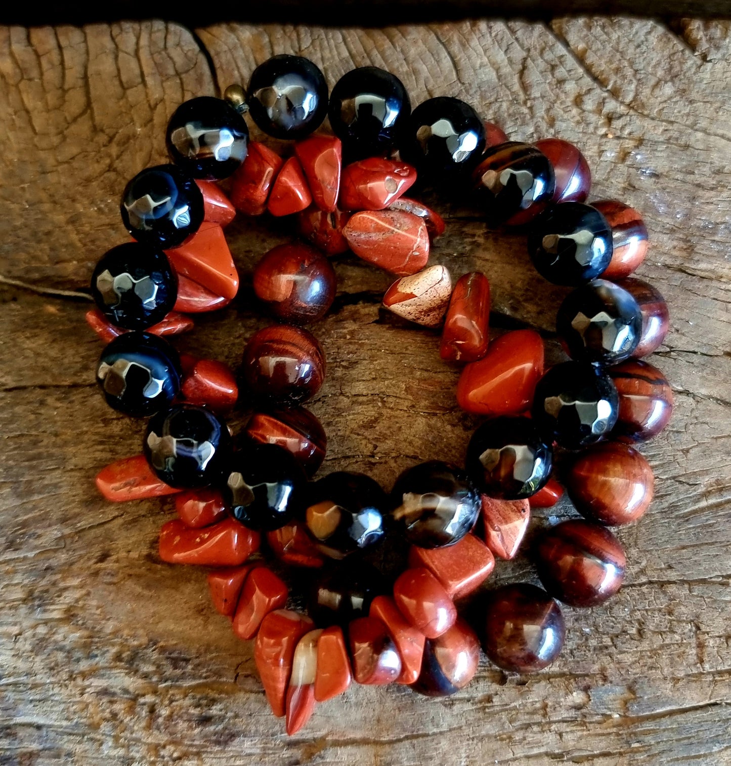 FIRE IN YOUR BELLY BRACELET STACK - PROTECTION AND PASSION