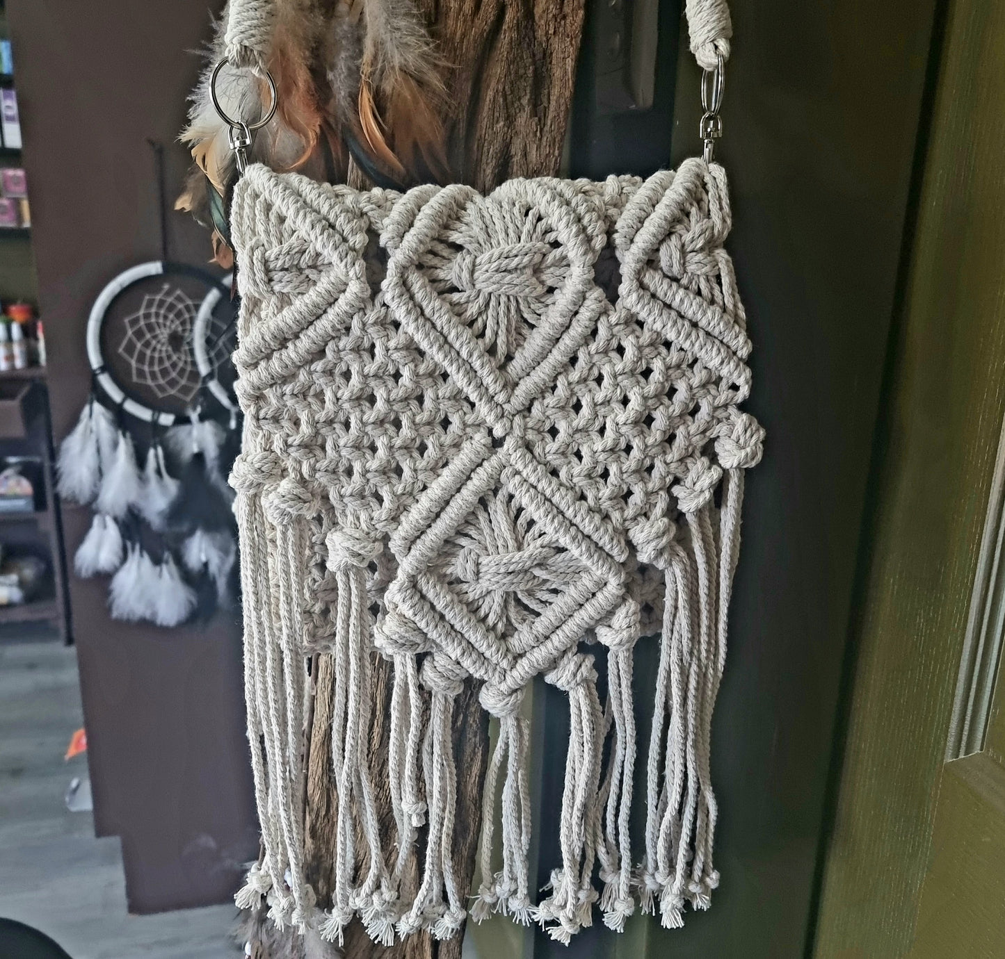 MACRAME SLING HANDBAG