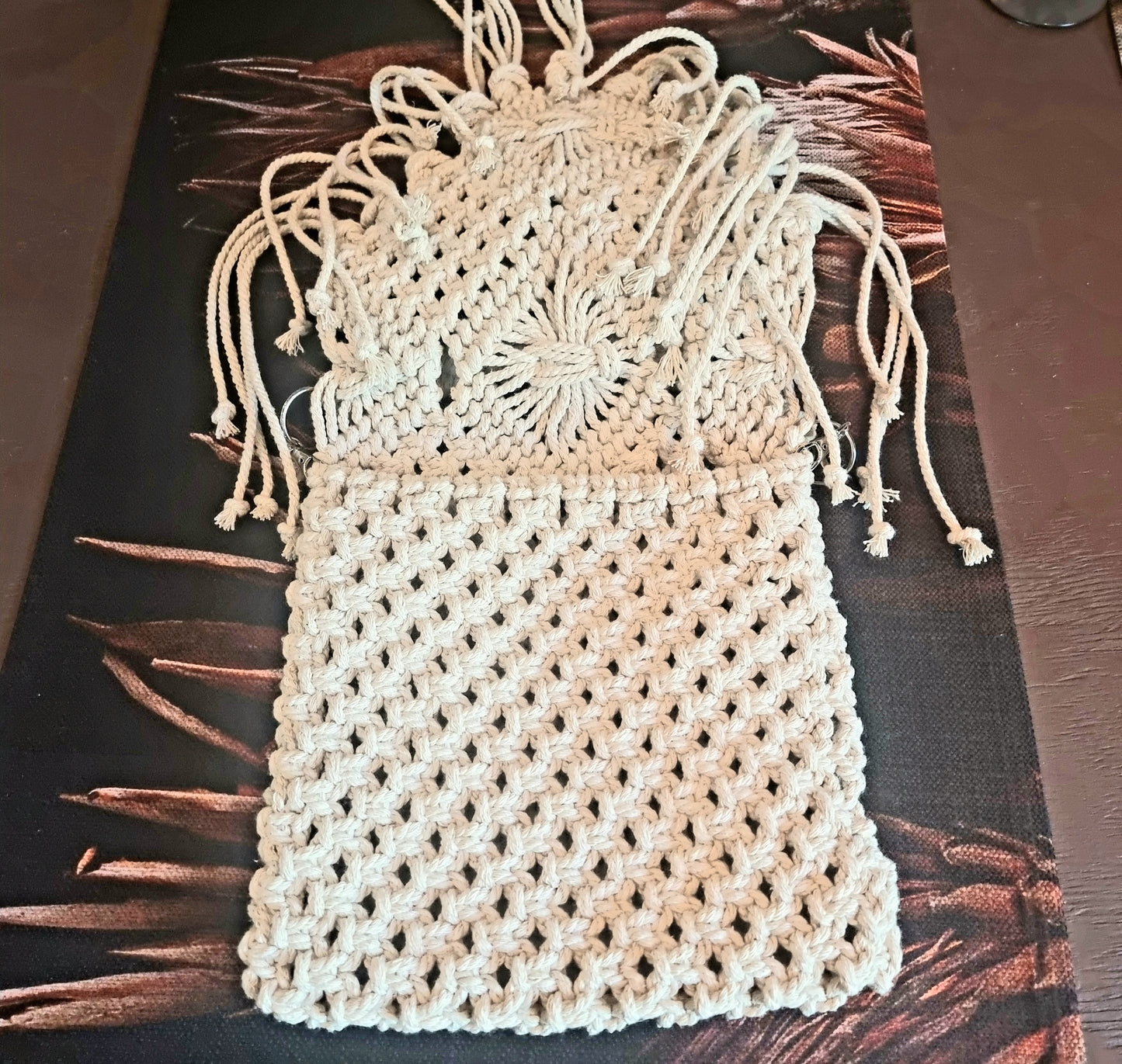 MACRAME SLING HANDBAG