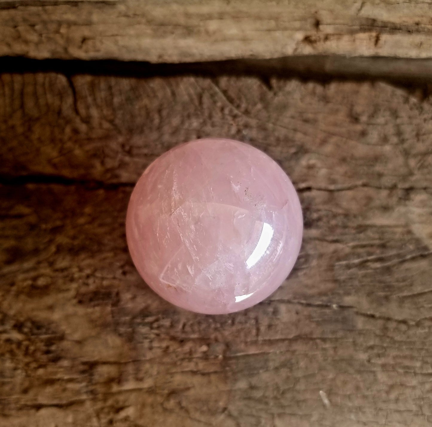 ROSE QUARTZ SPHERE 6cm  - LOVE