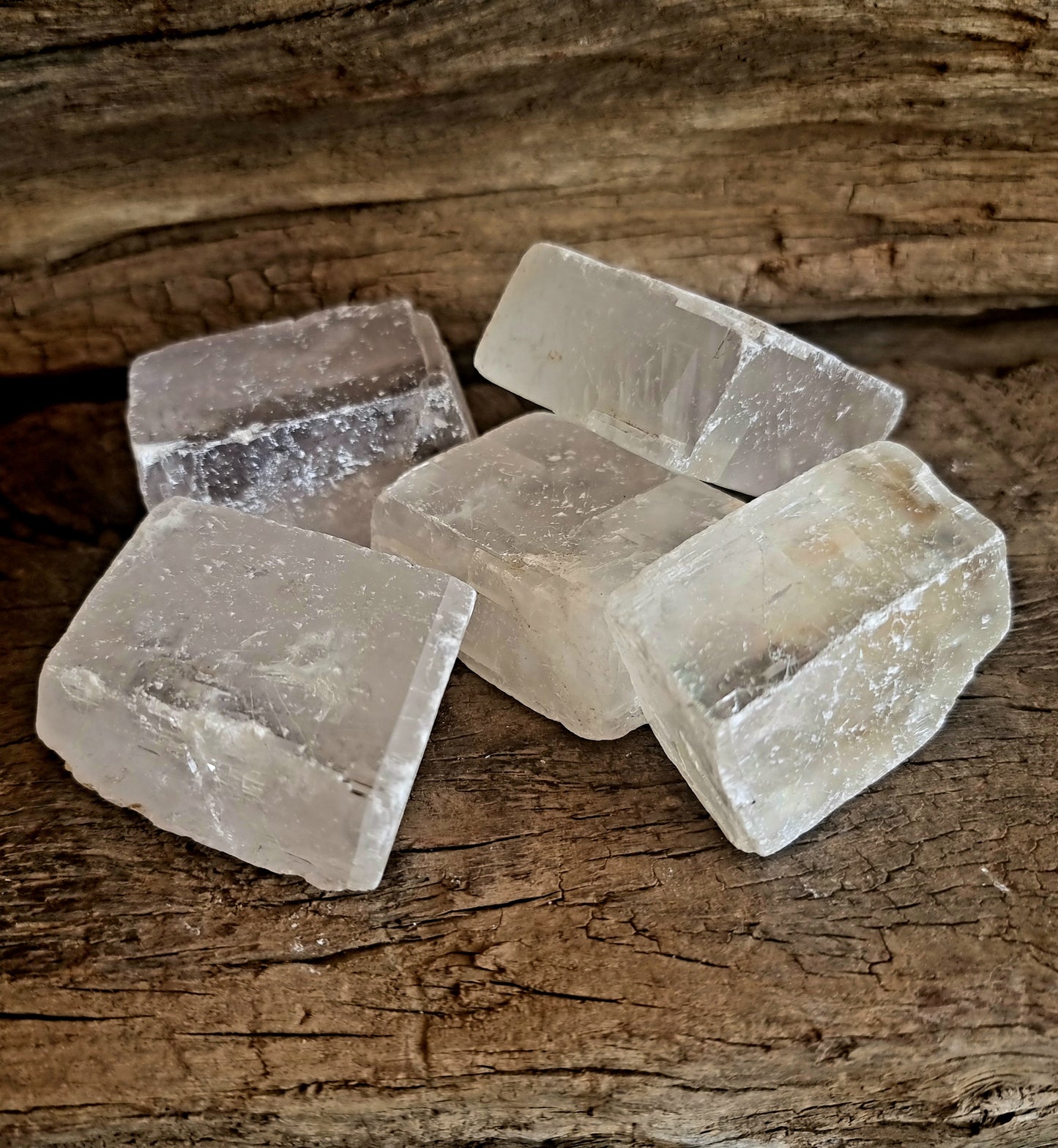 SELENITE ROUGH CUBES LRG - ANGELIC GUIDANCE