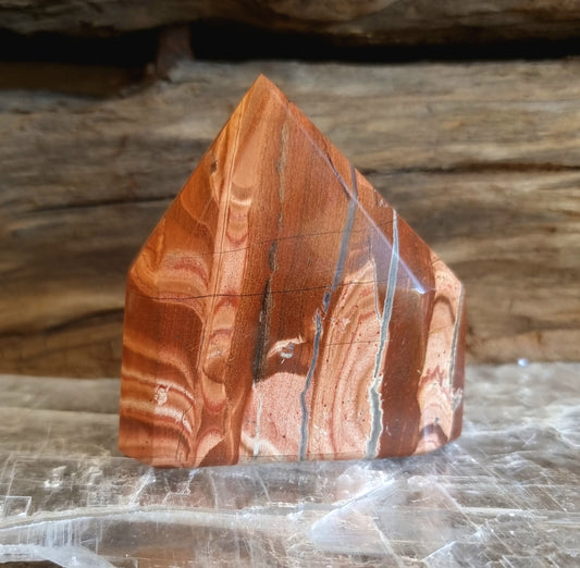 RED BANDED JASPER TOWER - COURAGE