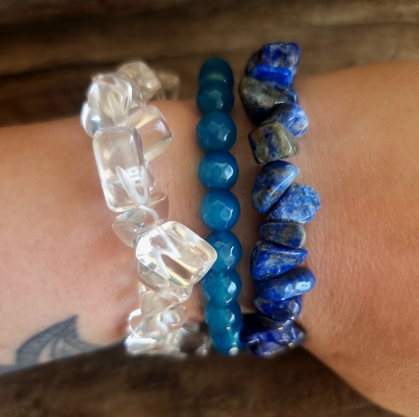 THROAT CHAKRA BRACELET STACK - FINDING YOUR VOICE