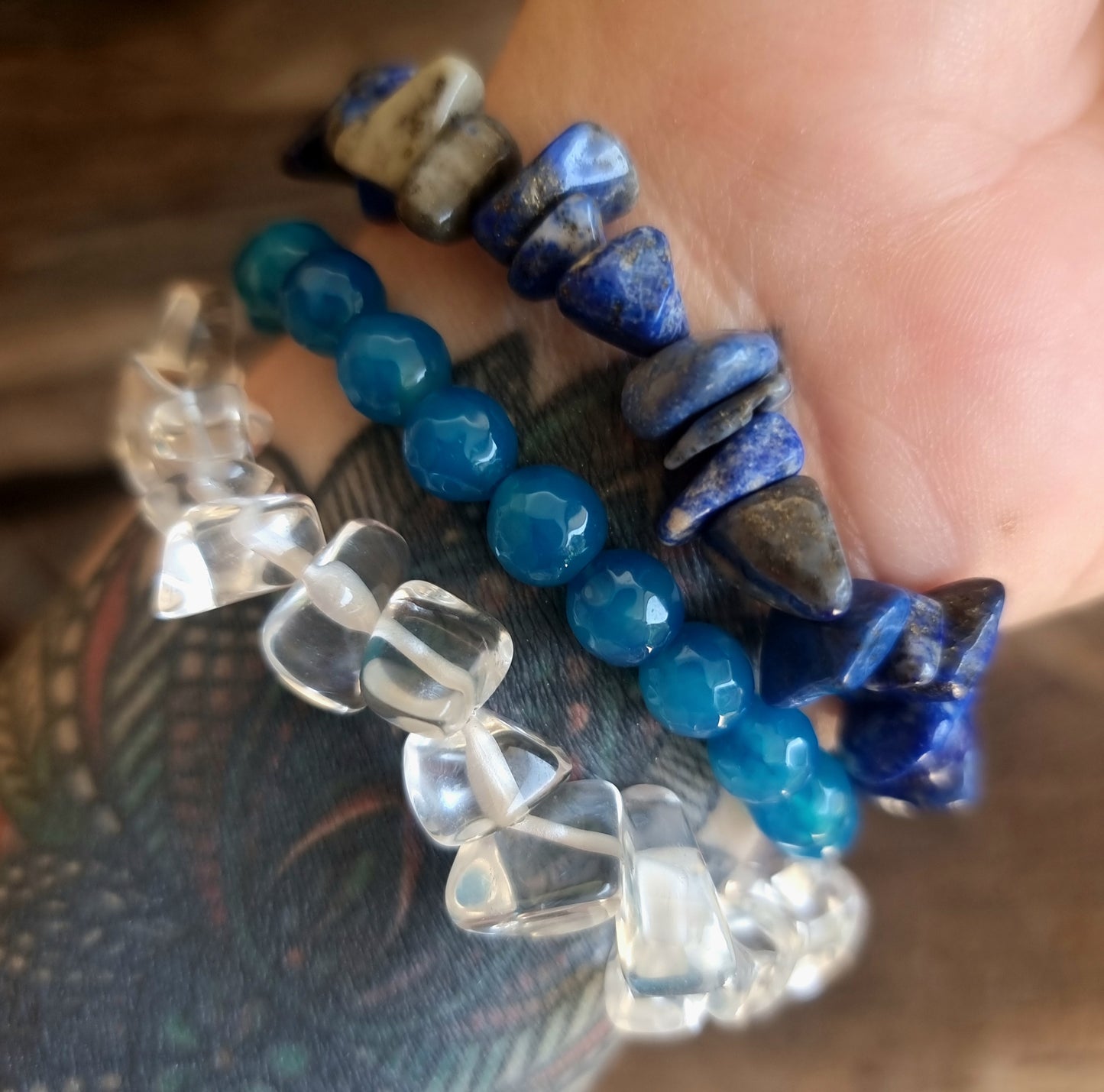 THROAT CHAKRA BRACELET STACK - FINDING YOUR VOICE