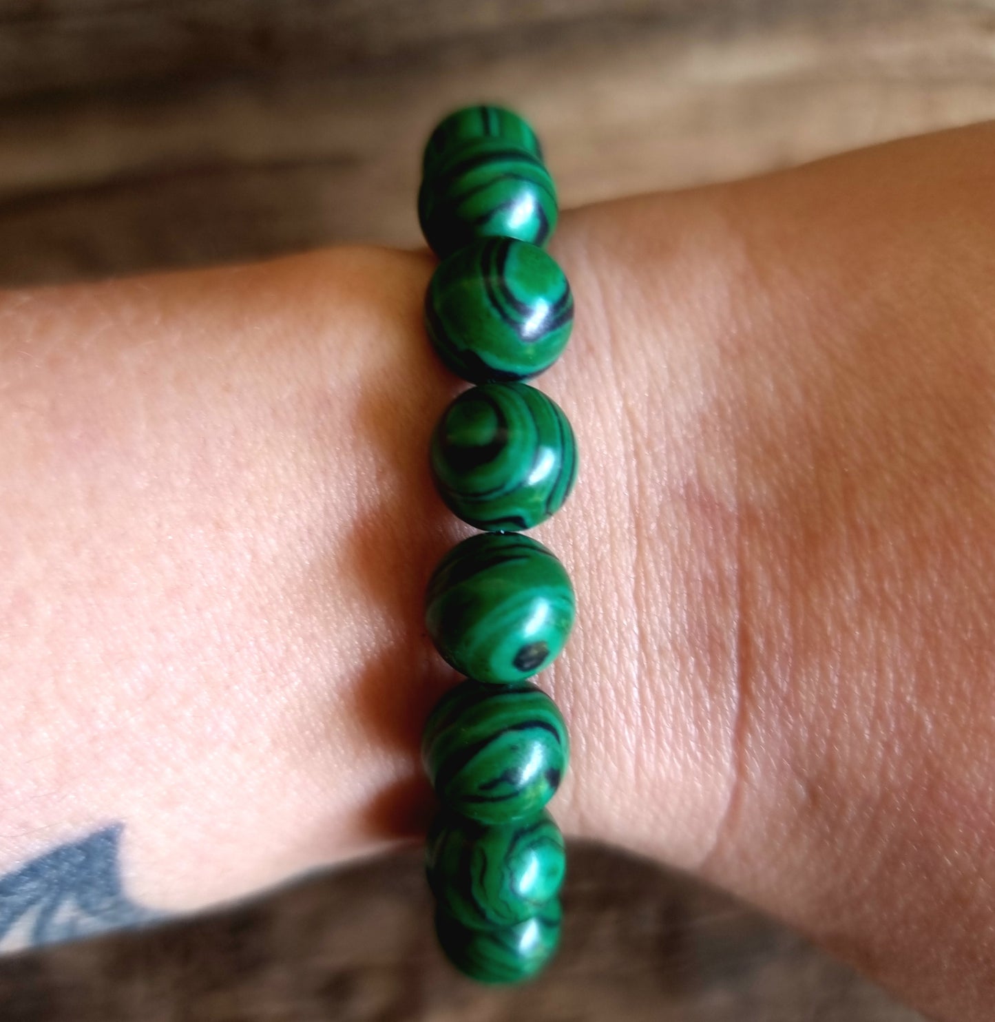 MALACHITE BRACELET 8mm - EMBRACE CHANGE