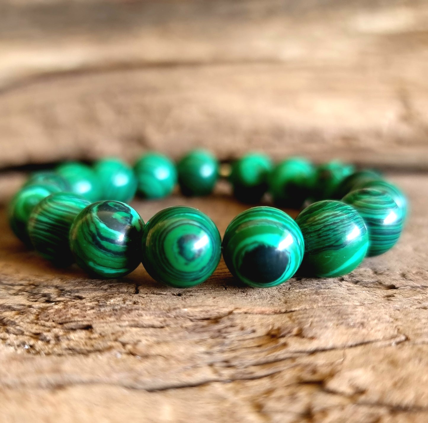 MALACHITE BRACELET 10mm - EMBRACE CHANGE