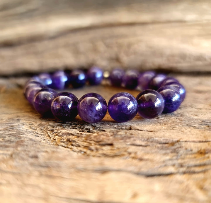 Amethyst Energy Bracelet 10 mm - Wildlings Crystals South Africa