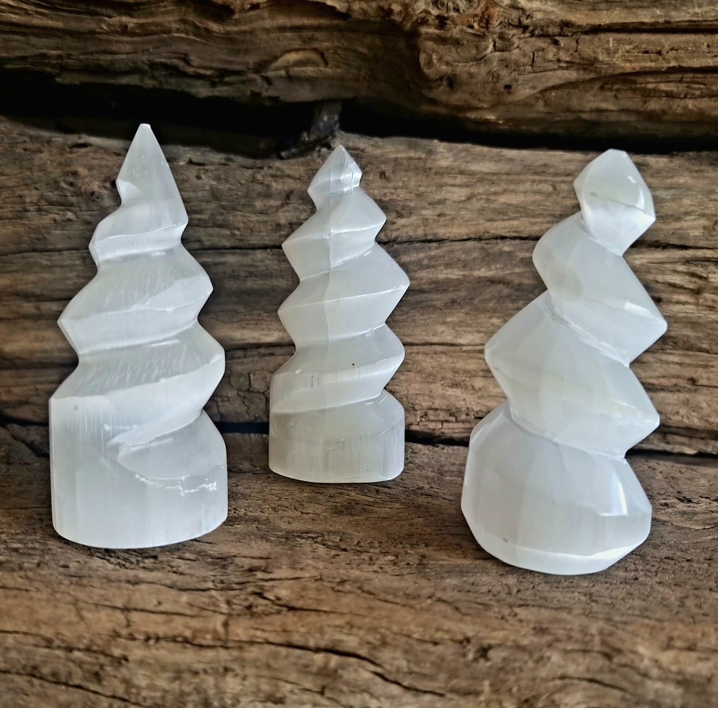 SELENITE SPIRAL POINT 10 cm - ANGELIC GUIDANCE