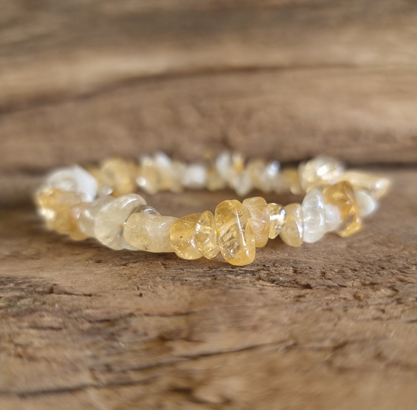 CITRINE CHIPPED BRACELET - WEALTH