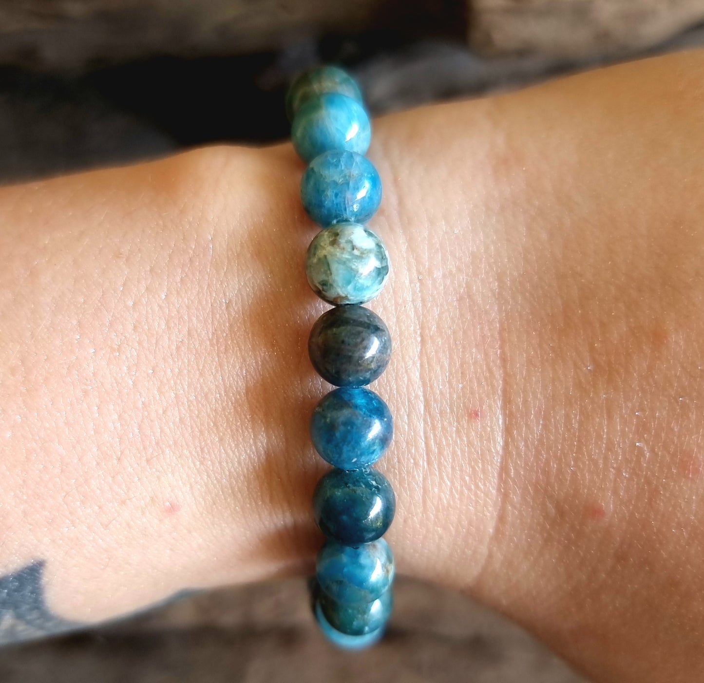 APATITE BRACELET 8mm - THE STONE OF MANIFESTATION