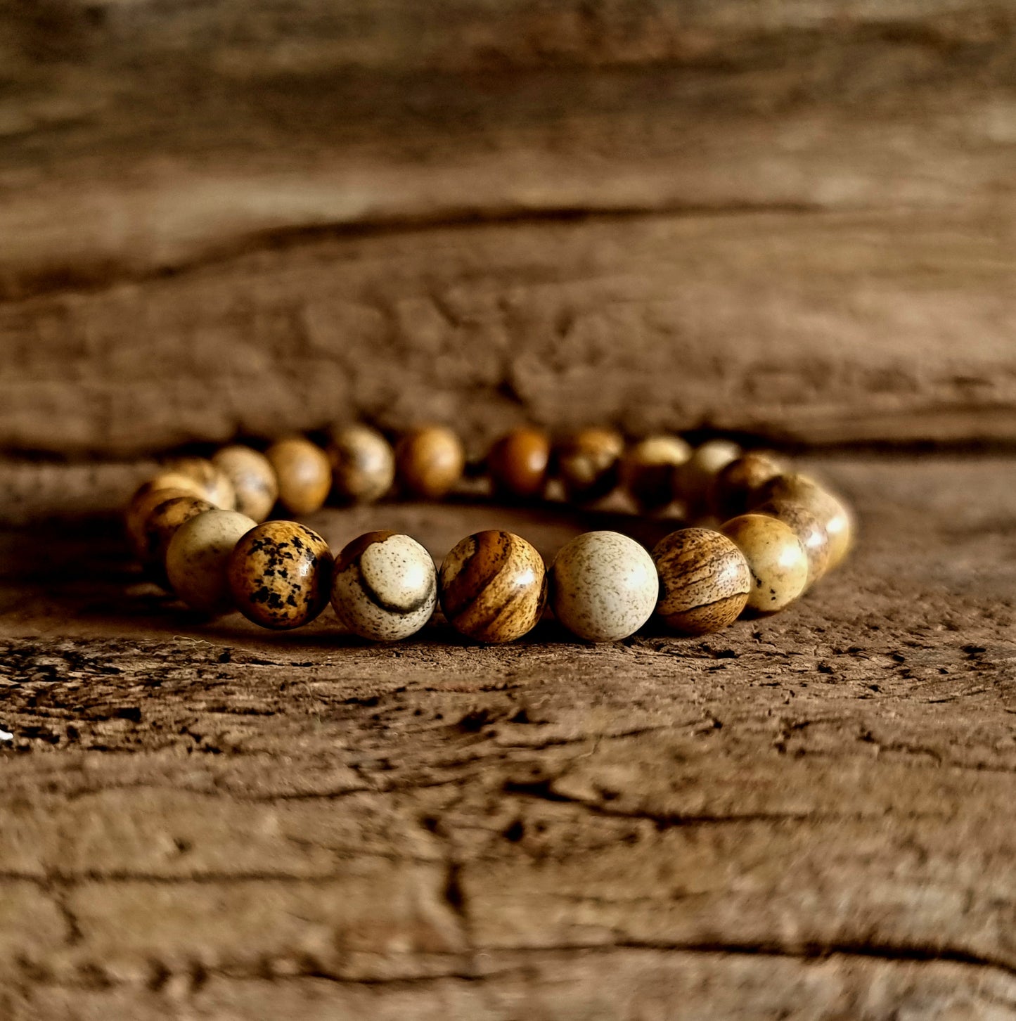 PICTURE JASPER ENERGY BRACELET 8 mm - HIGHER CONSCIOUSNESS