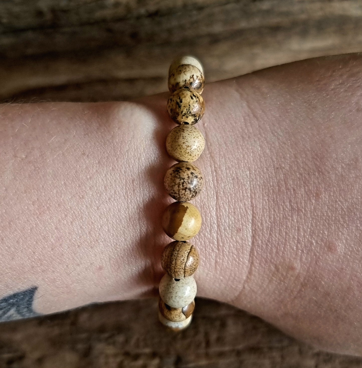 PICTURE JASPER ENERGY BRACELET 8 mm - HIGHER CONSCIOUSNESS