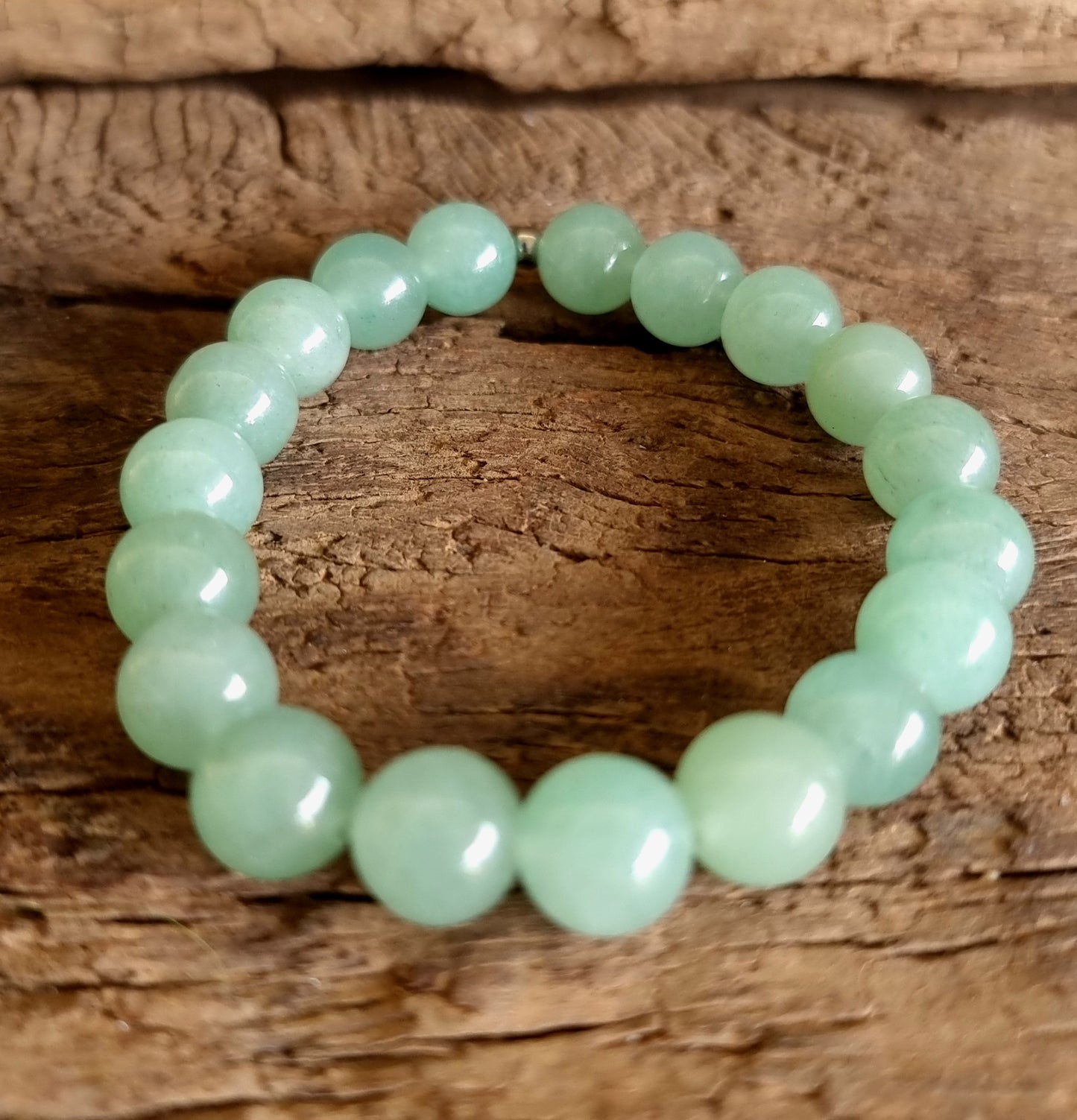 GREEN AVENTURINE BRACELET 10mm - PROSPERITY