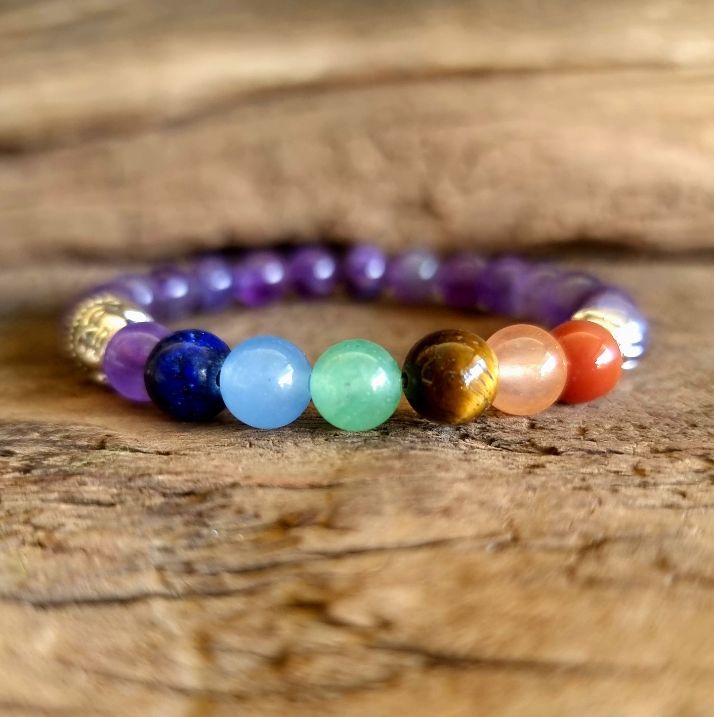 AMETHYST SEVEN CHAKRA BALANCING BRACELET