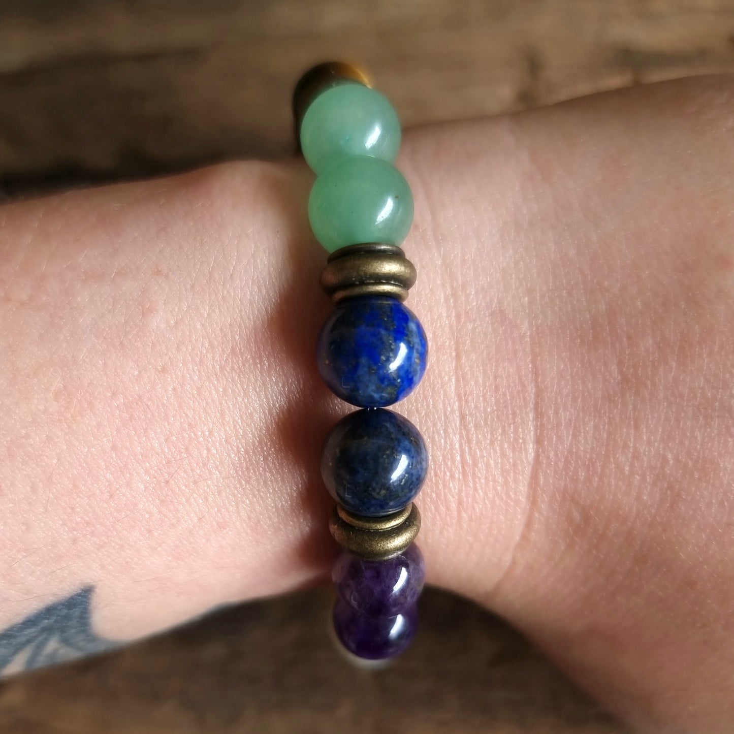 SEVEN CHAKRA BALANCING BRACELET 10mm - ENERGY HEALING