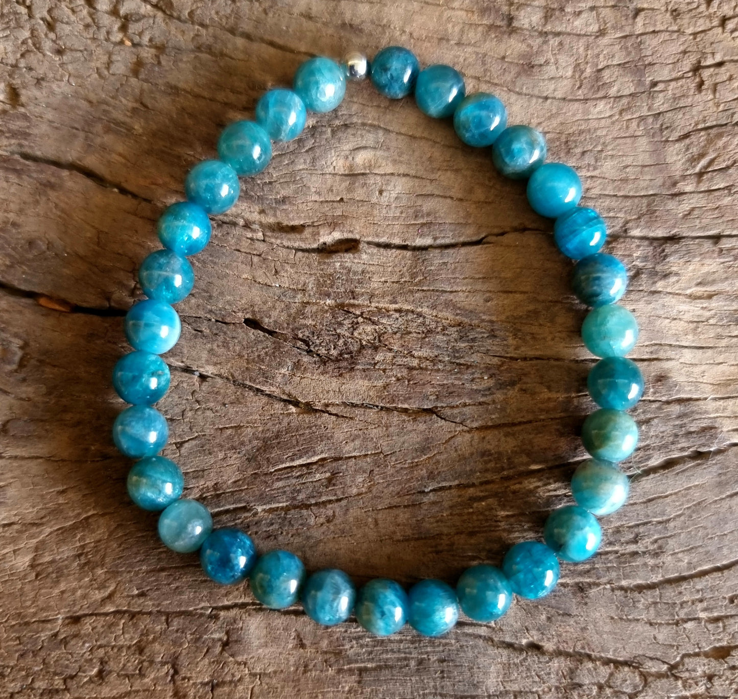 APATITE ENERGY BRACELET 6 mm - THE STONE OF MANIFESTATION