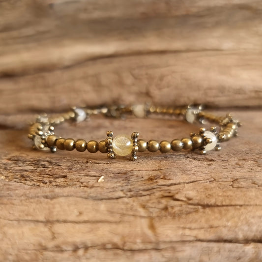 CITRINE ANKLE CHAIN - WEALTH & PROSPERITY