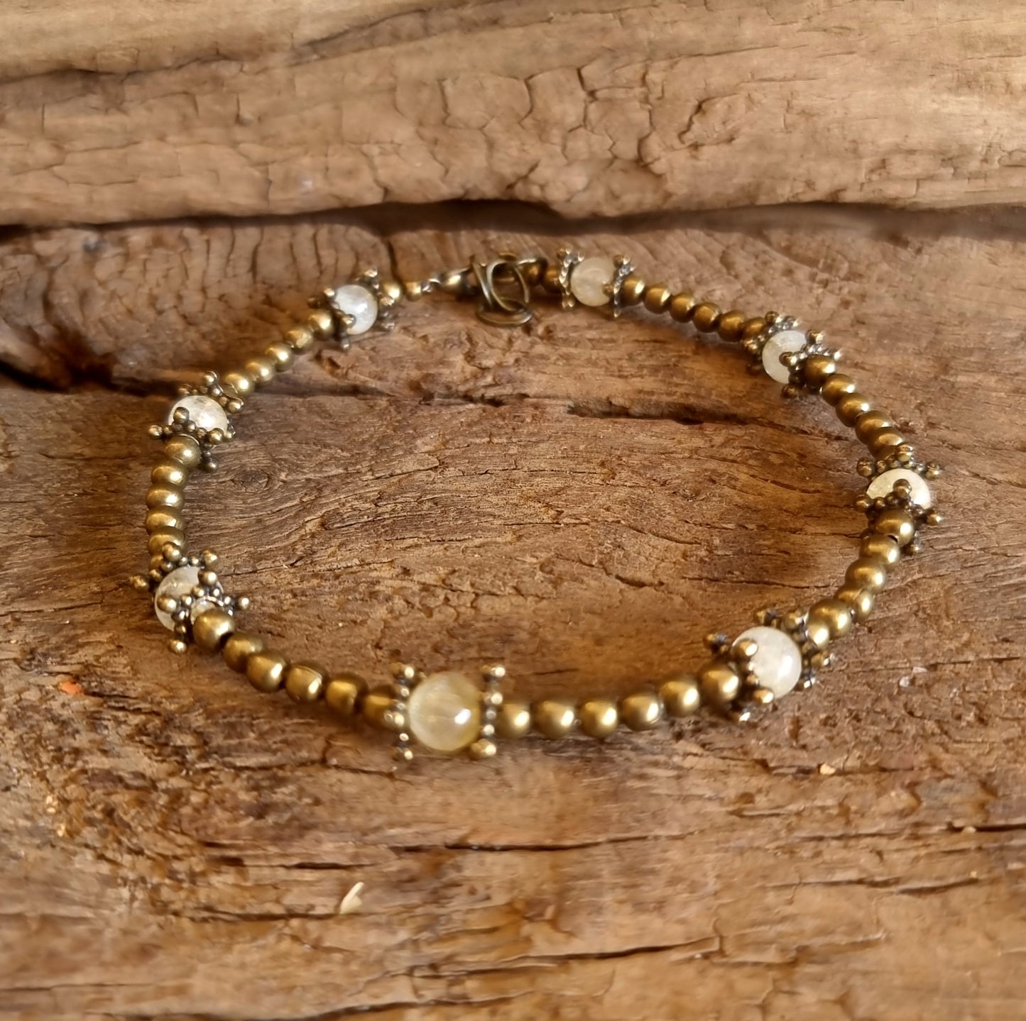 CITRINE ANKLE CHAIN - WEALTH & PROSPERITY