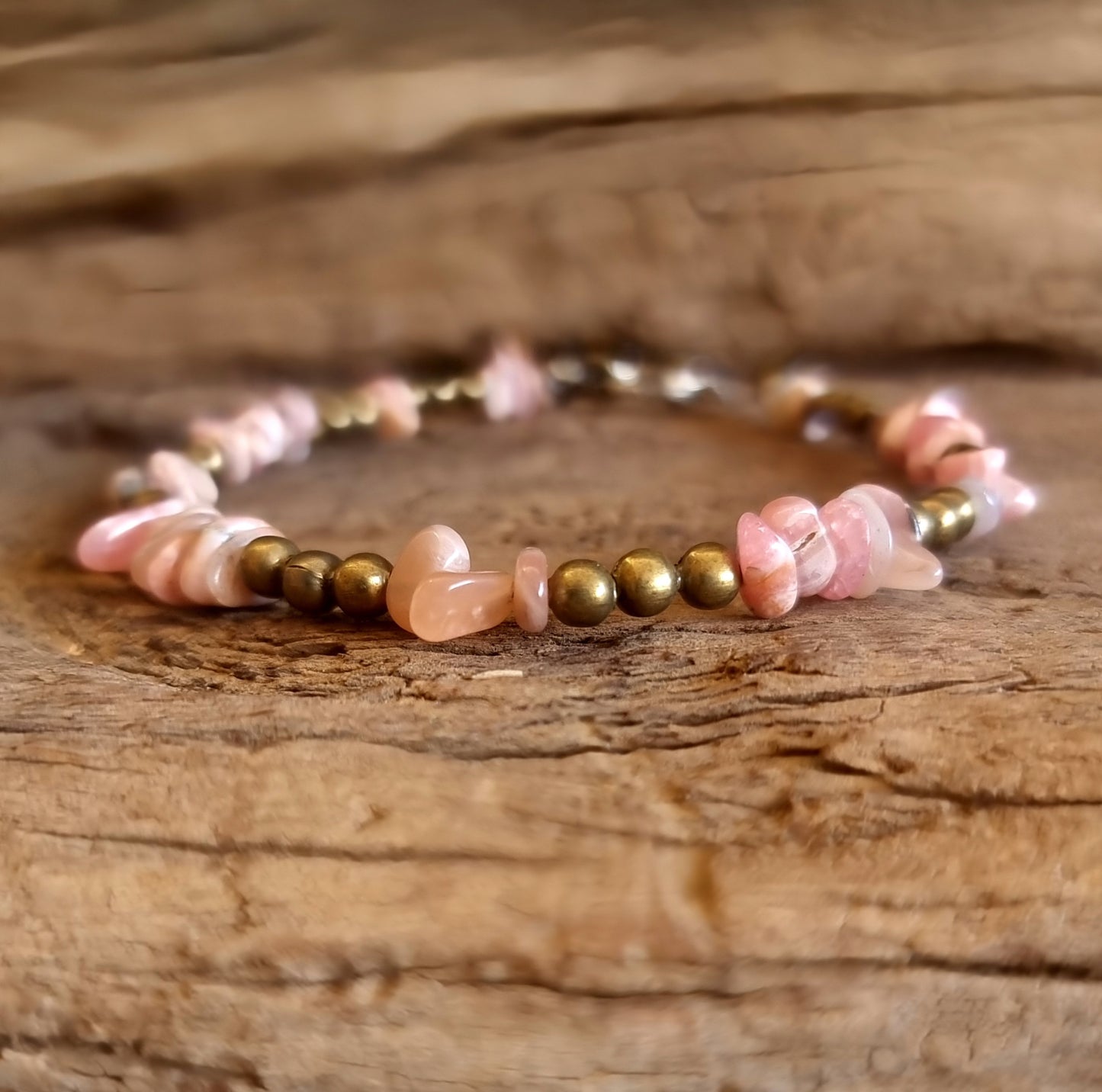 RHODONITE ANKLE CHAIN - LOVE & HARMONY