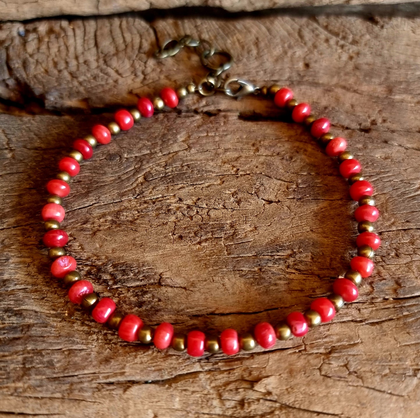 RED CORAL ANKLE CHAIN - VITALITY & GOOD FORTUNE